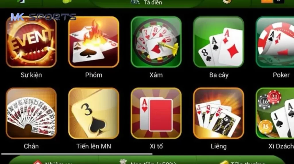 Một vài kinh nghiệm chơi game bài chắc thắng tại MK Sports